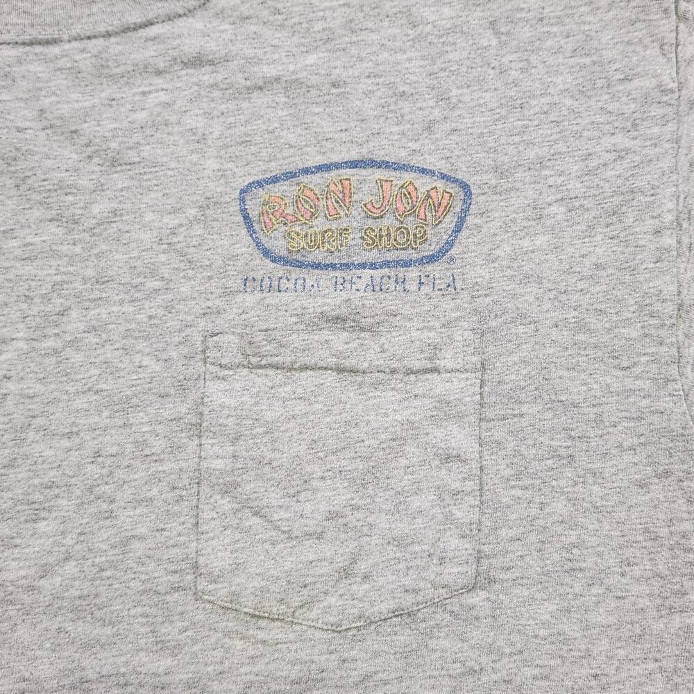 VTG Ron Jon Surf Shop Shirt Mens Large Gray Cocoa Beach FL Motorcycle Graphic - Picture 7 of 13
